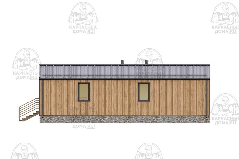 проект каркасного дома Ангелит 7x12 Москва