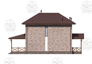 строительство каркасника 9,5x7,5 под ключ