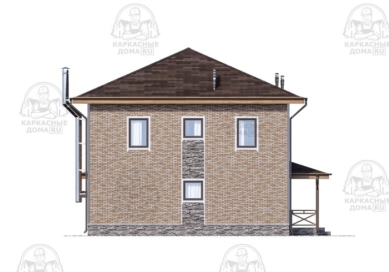 проект каркасного дома Гошенит Москва