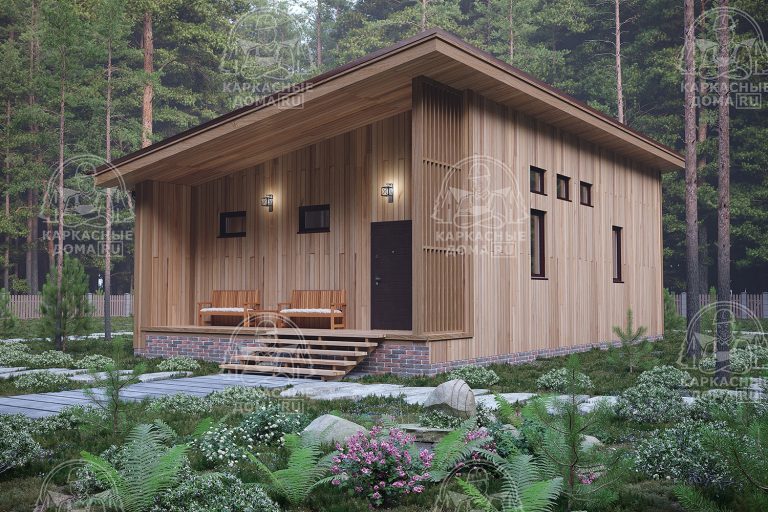 проект каркасного дома Данбурит Москва