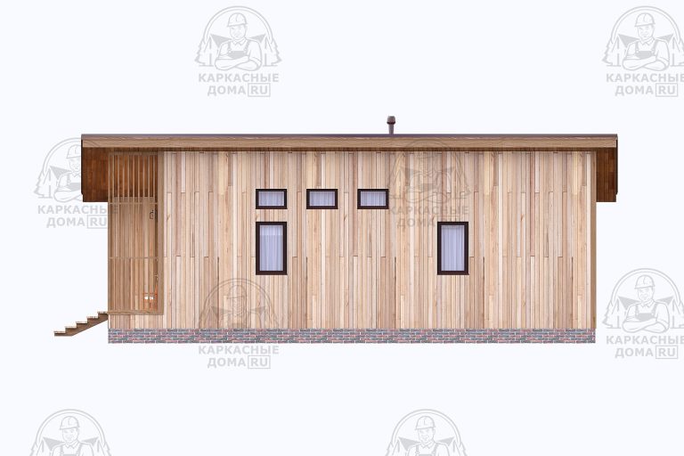проект каркасного дома Данбурит 7x13 Москва