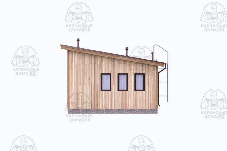 строительство каркасного дома 7x13 Данбурит