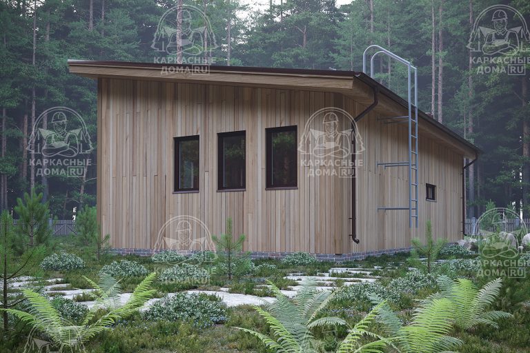 каркасный дом 7x13 под ключ