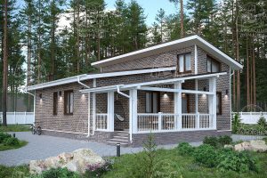 Каркасный дом 10×15 проект «Аммолит»