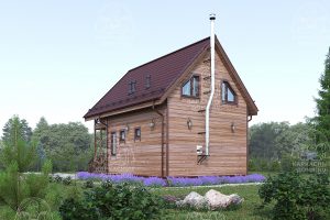 проект каркасного дома - баня 9x6 Москва