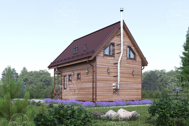 проект каркасного дома - баня 9x6 Москва