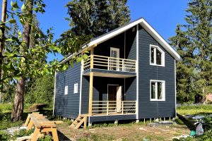 Полутораэтажный дом 8×8 п. Сиверский